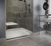 Custom designed bathroom for disabled and senior people